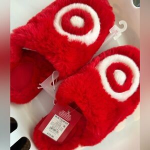 Target Logo Novelty Slippers NWT